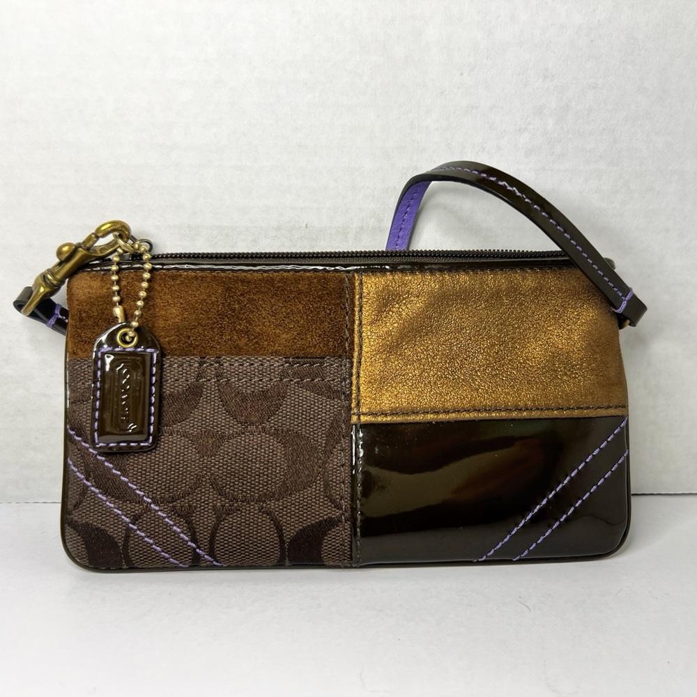 COACH Patchwork Wristlet